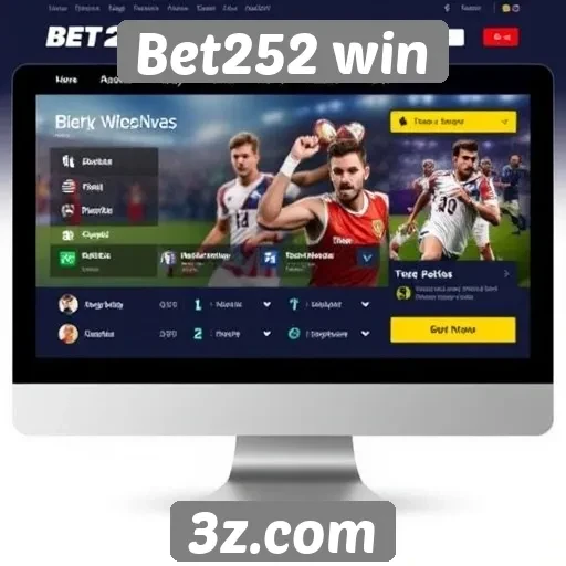 Interface do usuário do site Bet252 win analisada