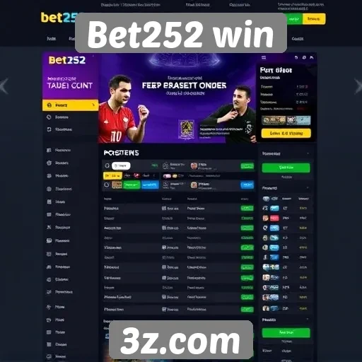 Funcionalidades do site Bet252 win destacam experiência do usuário